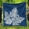 Canada Maple Leaf Premium Quilt (Blue) A0  Quilt